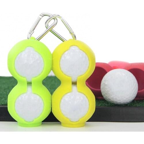 Golf Ball Cover Key Holder Outdoor Golf Soft Silicone Protective Ball Cover Golf Accessories with Carabiner Keychain 골프공