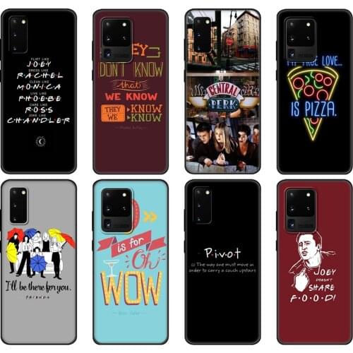 Black tpu Case For Samsung galaxy S20 /S20 PLUS/S20 ultra/S20+ /S20FE back cover Friends TV Show Quotes