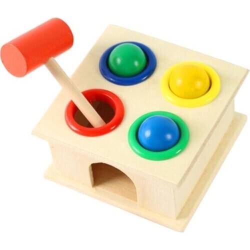 Baby Wooden Toys Wood Hammer Toy Early Learning Educational Toys For Children Musical Toys Instrument Gift Sound noise Maker