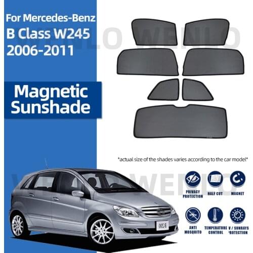 For Mercedes Benz B Class W245 2006-2011 Front Windshield Car Sunshade Side Window Blind Sun Shade Magnetic Visor Mesh Curtains