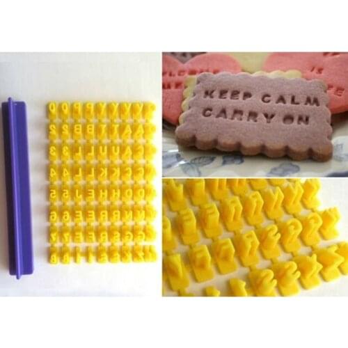 Biscuit Cutter Number Alphabet Fondant Cookie Mould Cake Cutters Decor Baking Molds Tools Home Stamp Die Bakeware