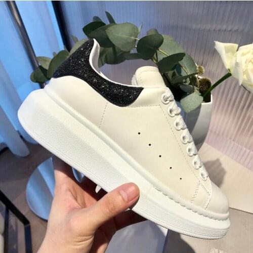 Luxury Designer Shoes Women Sneakers Off White Shoes Lace Couples Thick Bottom Increased Men Casual Platform Sneakers Size 34-41