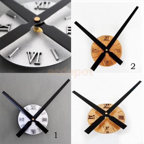 MagiDeal Antique Style Handcrafted Sunburst Silver Gold Wall Clock Acrylic Home Decorative Clock Creative DIY Skicker Clock