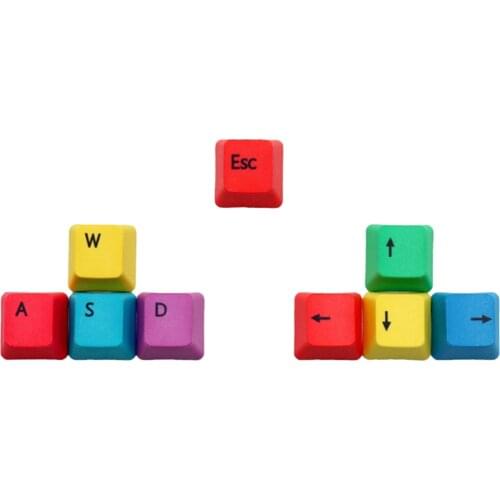 Upgraded PBT Pudding Keycaps Keycap ESC , Arrow Keys , W , A , S , D for Mechanical Keyboards Gaming Keyboard