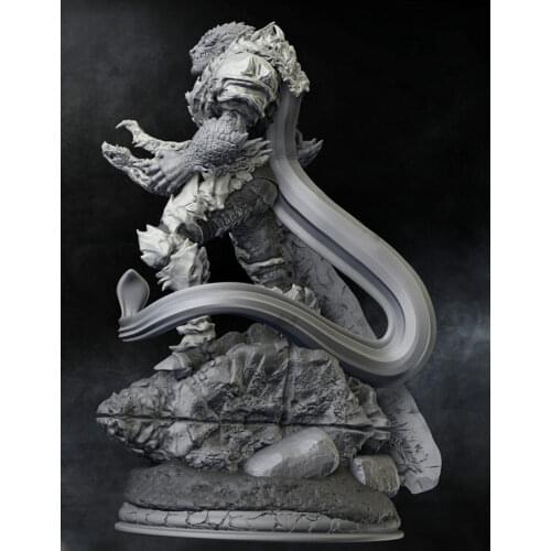 75mm / 100mm Resin Model Kits Lizard Man Figure Unpainted No Color DW-025