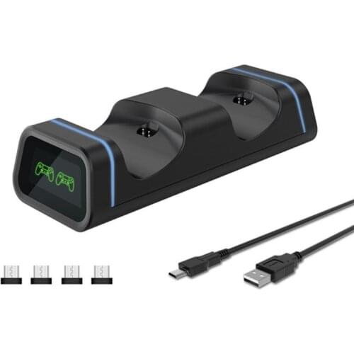 2021 New Dual USB Handle Fast Charging Dock Station Stand Charger For PS4/PS4 Slim/PS4 Pro Game Controller Joypad Joystick