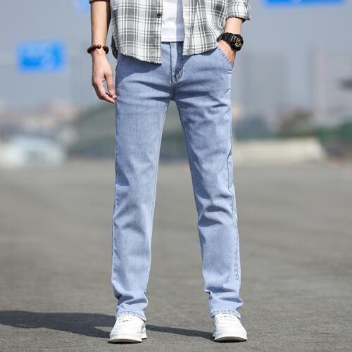 ICPANS Straight Mens Jeans Denim Stretch Regular 2020 Summer Autumn Jeans For Men Big Size 40 42