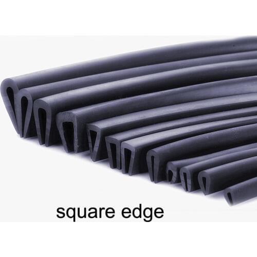 1 Meter U Shaped Rubber Sealing Strip Edge Trim Auto Rubber Seal For Glass Metal Wood Panel Board Sheet Cabinet