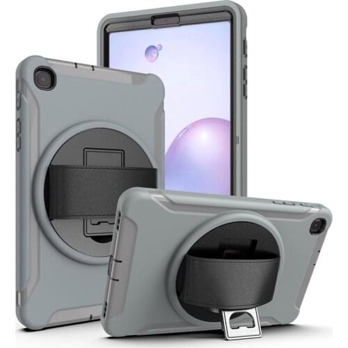 Shock Proof Rugged Case w/360° Swivel Stand/Hand Strap/ built-in Screen Protector For Samsung Galaxy Tab A 8.4" 2020/ SM-T307