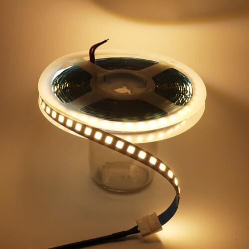 DC 12V SMD 5054 LED Strip Waterproof 120LEDs/m Natural White Flexible Tape LED Light with DC connector 5m