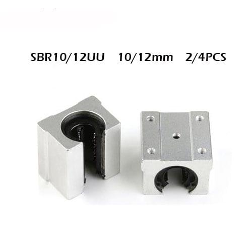 2/4pcs sbr10uu sbr12uu 10mm 12mm free shipping SBR10 SBR12UU Linear Ball Bearing Block CNC Router