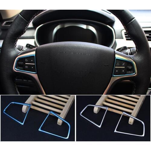 2pcs for geely NL-3 (boyue) 2016-2018 Steering wheel Decoration frame