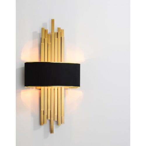 American Indoor Wall Light Nordic Living Room Bedroom Study led Wall Lamp Bedside Lamp Aisle Model Room Bathroom Home Wall lamps