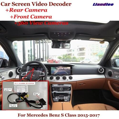 Car Original Screen Upgrade For Mercedes Benz S Class 2015-2017 DVR Reverse Image Decoder Rearview Front 360 Camera