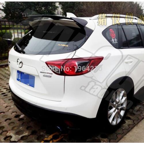 MONTFORD Car Styling ABS Plastic And Carbon Fiber Unpainted Primer Tail Wing Rear Spoiler Trunk For MAZDA CX-5 CX5 2011- 2017