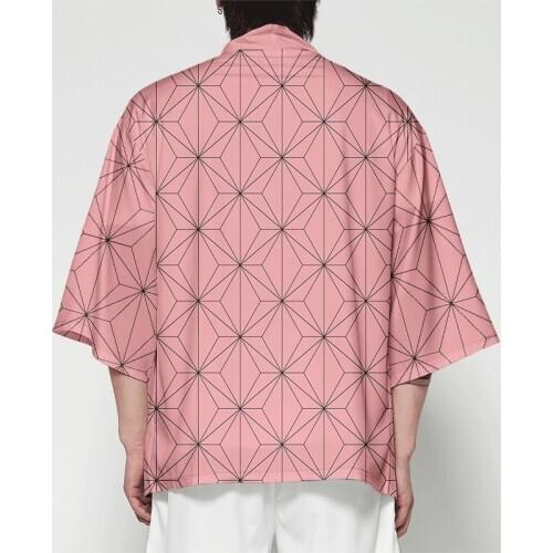 Demon Slayer 3d Kimono men women Japanese streetwear yukata shirt haori mens kimono shirt sleeveless kimono traditional clothing