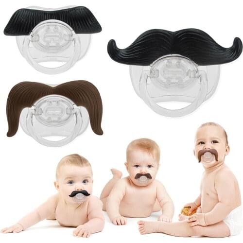 Baby Pacifier Silicone Funny Nipple Dummy child Soother Teethers Toddler Babies Joke Prank Beard Pacy Nipples Pacifier Gifts