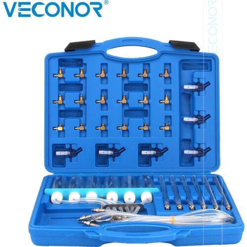 Diesel Injector Flow Meter Test Cylinder Common Rail Adaptor Fuel Tester Set Kit Case Color Send Randomly