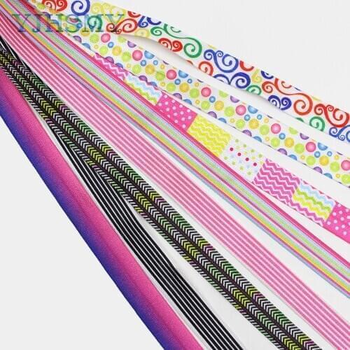 E-20421-641 16mmCartoon printing Elastic Ribbon Printed, DIY handmade accessories, packaging decorative ribbon