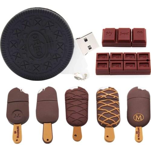 TEXT ME cartoon Oreo Biscuits model usb2.0 4GB 8GB 16GB 32GB 64GB pen drive USB Flash Drive creative gifty Stick Pendrive