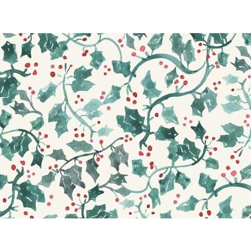 Flower Leaves Green Grapevine Watercolor photography backgrounds High quality Computer print wall backdrop