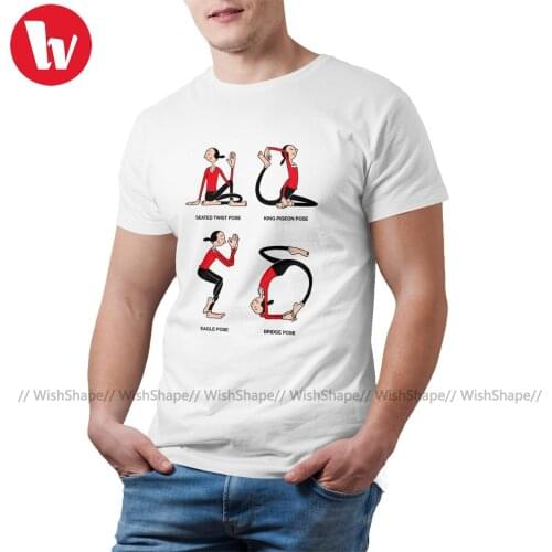 Popeye Tee Shirt Harajuku 100 Percent Cotton T Shirt Short Sleeves Print Beach Tshirt Mens Big