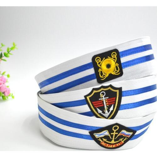 Men Women Children Navy Cap Hat Adults Childrens Sailor Hats White Stage Performance Hat Unisex Army Berets GH-666