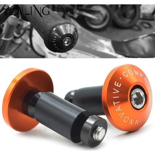 7/8''22 mm CNC motorcycle handlebar cap motocross handle bar grips ends for honda125200390 RC125 RC200 RC3990