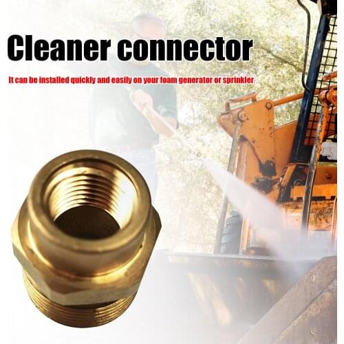 Brass G1/4 Female to M22-14 mm Male Snow Foam Lance Adapter Gun Joint Foam Gun Fittings High Pressure Water Connection Pot