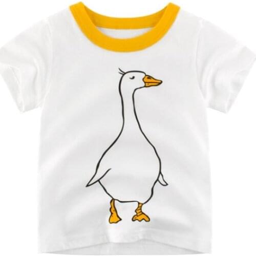 Summer Children Clothing Boys T Shirt Cotton Dinosaur Short Sleeve T-shirt Kid Boy Casual Cute T-shirt 2-8Y Shirt