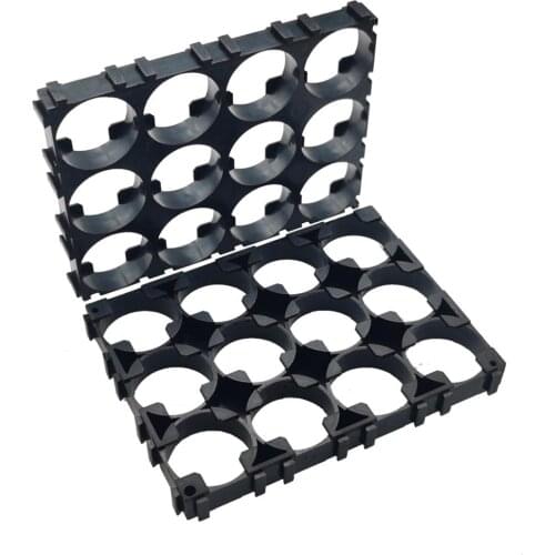 MasterFire 500pcs/lot 3*4 21700 Battery Holder Bracket Cell Safety Anti Vibration Black Plastic Brackets For 21700 Batteries