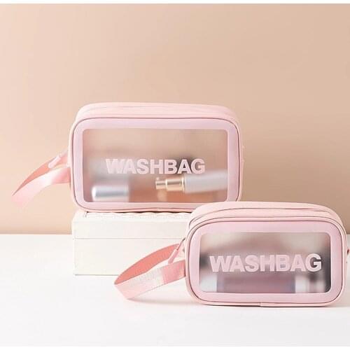 Multi-Functional Waterproof Transparent Cosmetic Case Large Capacity Portable Travel Makeup Organizer Storage Bag Pvc Bag