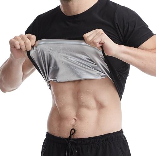 Mens Compression Shirt Slimming Body Shaper Vest Workout Tank Tops Abs Abdomen Undershirts Sweat Sauna Shapewear Thermo T-shirt