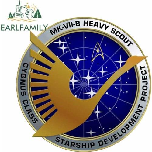 EARLFAMILY 13cm x 13cm for Tarship Star Trek Car Truck Decal Bumper Window DIY Waterproof Fashion Scratch-proof Car Sticker