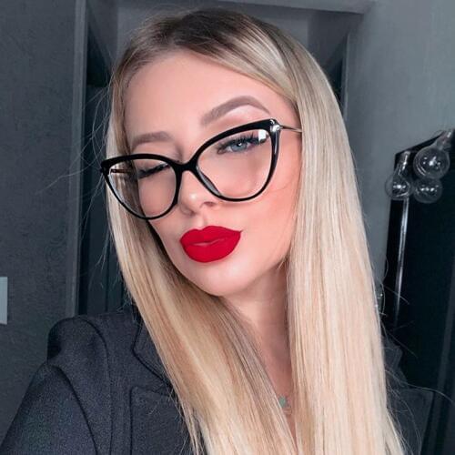 2019 new Women Cat eye glasses frame fashion metal frame Transparent Glasses eye glasses frames for women Eyeglasses