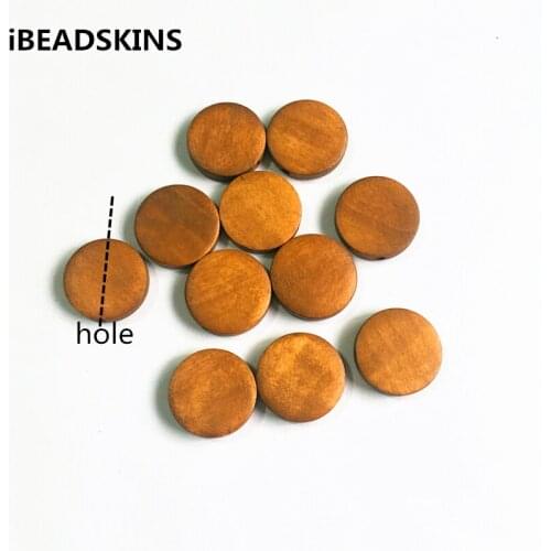 New arrival! 20mm 200pcs/lot Environmental Paint coin-shape Wood beads for jewelry DIY making( desgin as shown)