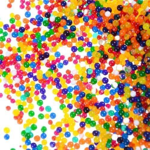New 3000pcs/pack Cute Water Beads Growing Up Water Balls Crystal Soil Mud Hydrogel Gel Kids Toy Wedding Home Flower Decoration