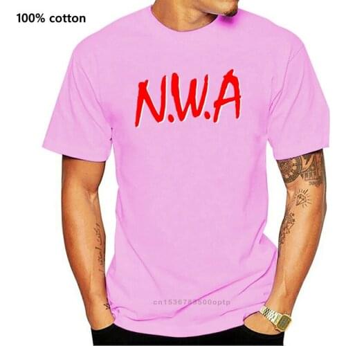 Official NWA Logo T-Shirt Straight Outta Compton 100 Miles and And Runninger Short Sleeve T Shirt Cotton T Shirts Top Tee