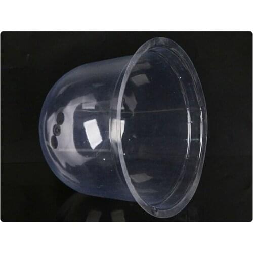 E7CB Plastic Plant Thermostat Bell Cover Reusable Protective Garden Cloche Dome Transparent Shelter Windproof Shade with Pins