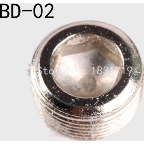 Pneumatic solenoid valve plug BD-02 Plug board base BD-2 Inside the six corners 1/4" Pneumatic cylinder fittings