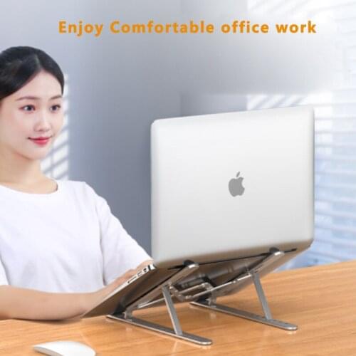 Portable Laptop Stand Aluminium Notebook Support Laptop Base Macbook Pro Holder Adjustable Bracket for Computer Accessories