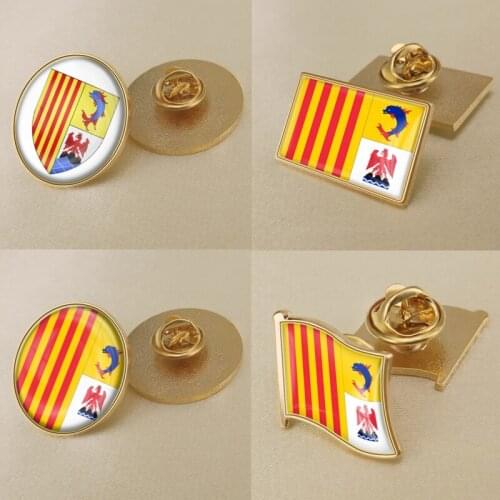 Provence Alpes Cote d'Azur of France Flag Brooch Badges Lapel Pins