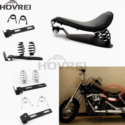 Retro Motorcycle Solo Seat Baseplate 3" Spring Saddle seats bracket Mounting kits For Harley Chopper Bobber Custom solo seat
