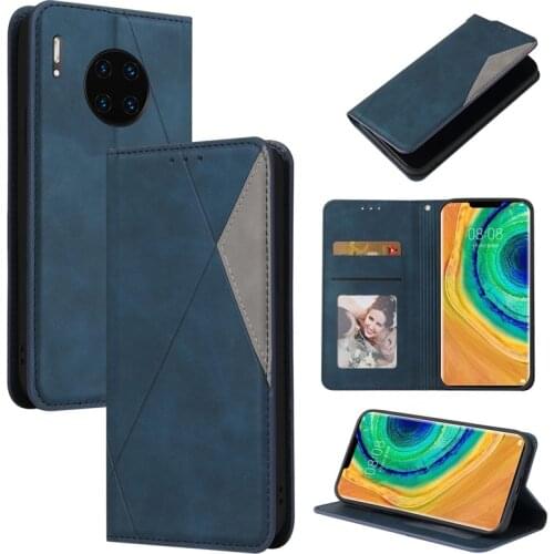 Luxury Splicing Magnetic Wallet Case For Huawei Mate 30 Pro 40 20 P Smart 2020 2019 Z P40 Lite 5G Plus Leather Flip Stand Cover