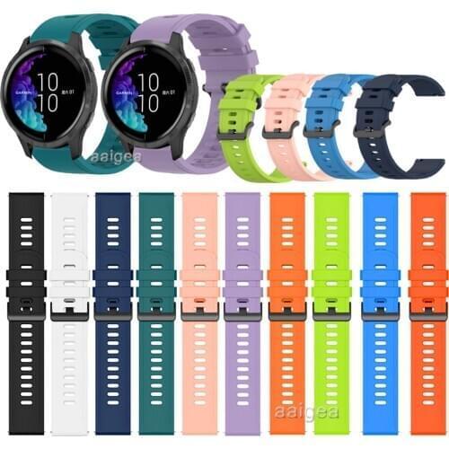 Silicone WatchBand Strap For Garmin Venu Sq Replacement band for 20mm 22mm