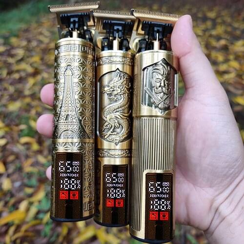 2021 New USB rechargeable Hair Trimmer barber LCD Hair Clipper Machine hair cutting Beard Trimmer for Men haircut Styling tool