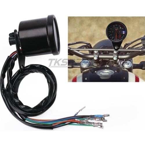 Universal Motorcycle Cafe Racer Speedometer odometer Gauge 0-160 km/u Instrument with LED Indicator Accessory Hot Sale