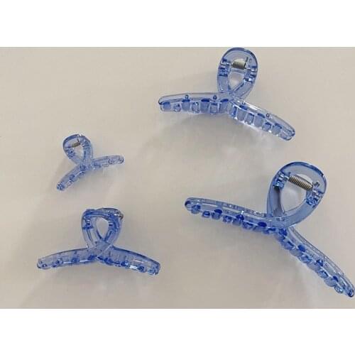 Korean Style Fashion Women Girls Acrylic Hair Claws Hair Clips Headwear Transparent Big Size Women Hair Accessories Ornament