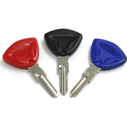 10Pcs Blank Keys Can Install Chip Motorbike Motor Parts for Bombardier Can-Am Canam Motorcycle Accessories Without Logo