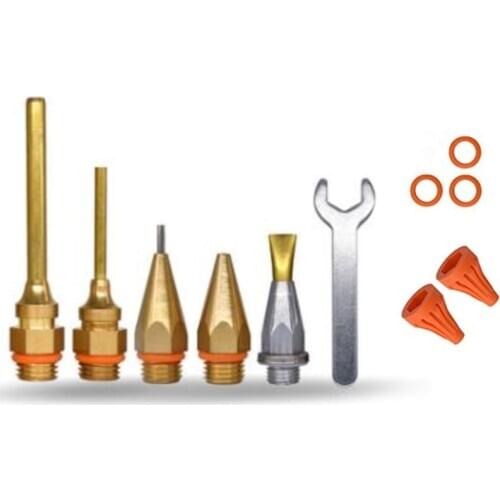 11Pcs Glue Copper Nozzle Small-Bore Long Short Large Diameter Hot Melt Glue Accessories
